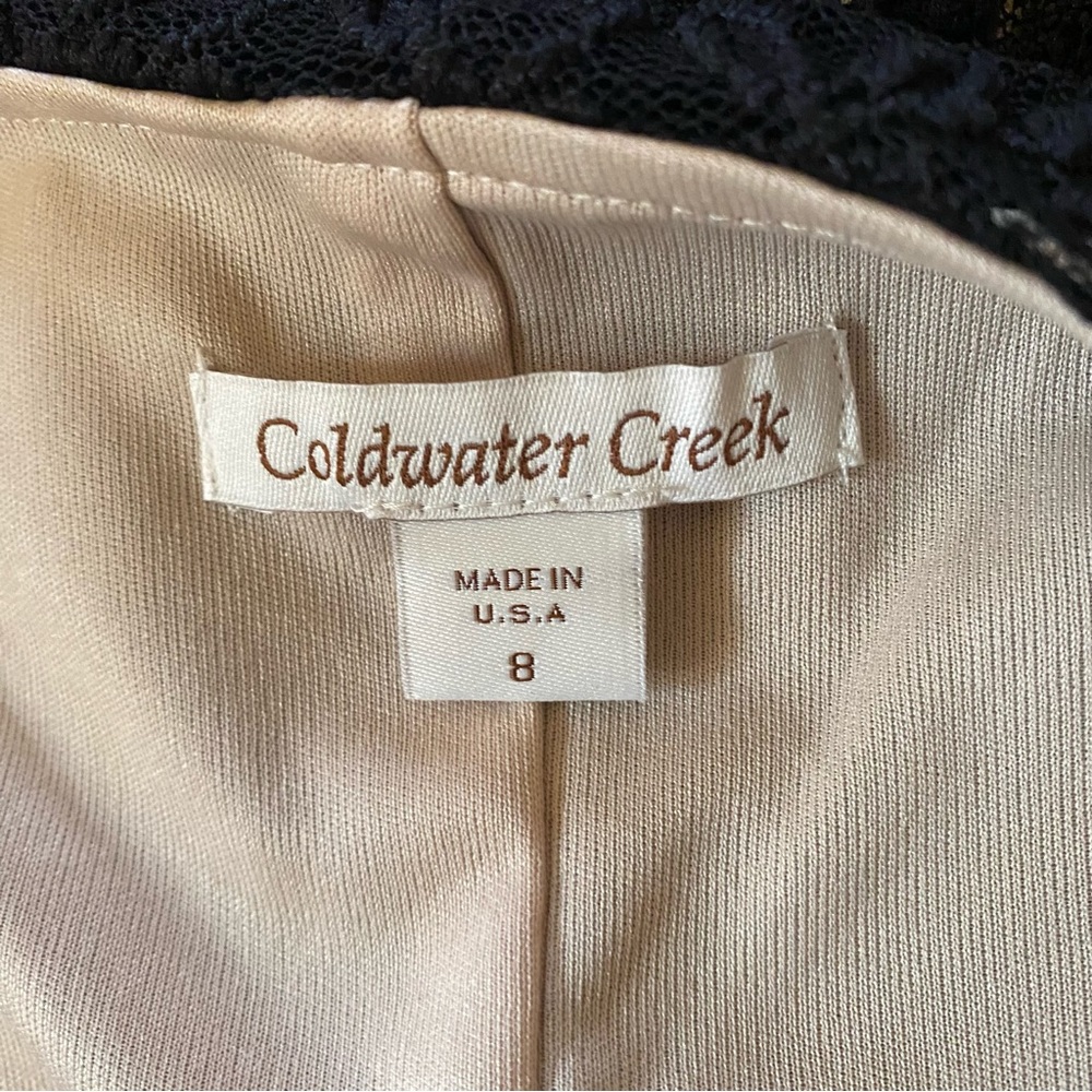 Coldwater Creek lace midi dress EUC - Picture 5 of 5